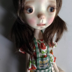 Lilith bjd doll,12 inches resin doll,with wig eyes faceup