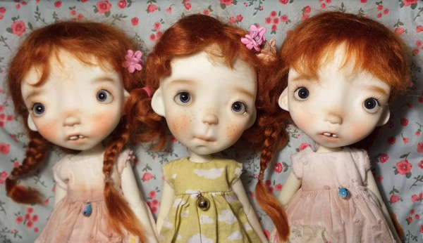 Lilith doll 11.5' with faceup eyes  hair  wig - Image 5