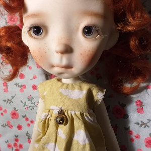 Lilith doll 11.5' with faceup eyes  hair  wig