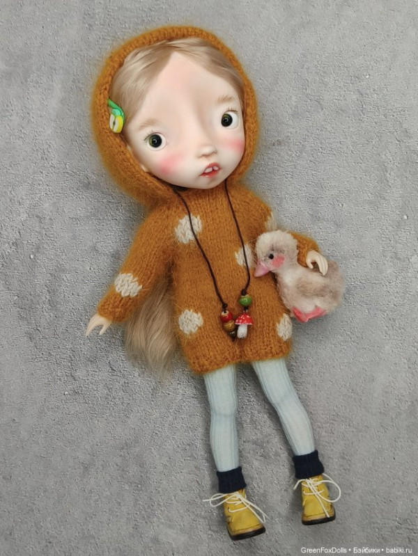 Malisa doll 11.5' with faceup eyes Blonde long wig as photos - Image 4