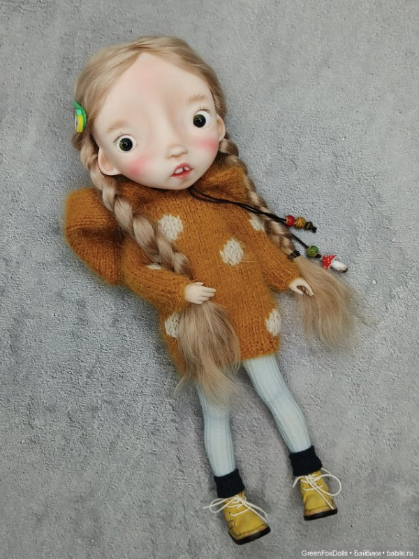 Malisa doll 11.5' with faceup eyes Blonde long wig as photos - Image 3