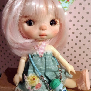 Jesica' OOAK doll 7 inches by Ppinkydolls