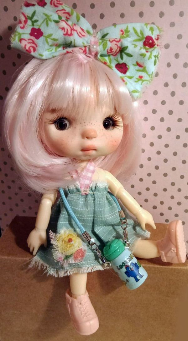 Jesica' OOAK doll 7 inches by Ppinkydolls