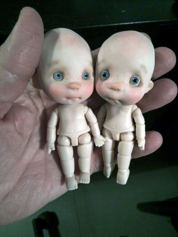 The Zefir girl OOAK,resin handmade 3.5' doll and outfits - Image 4