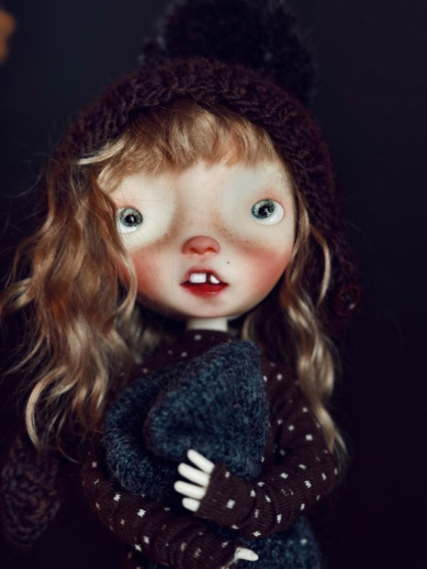 Malisa doll 11.5' with faceup eyes Light Brown soft wig as photos - Image 3