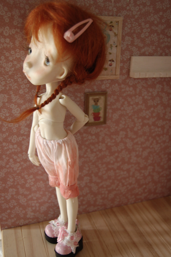 Malisa doll 11.5' with faceup eyes wig