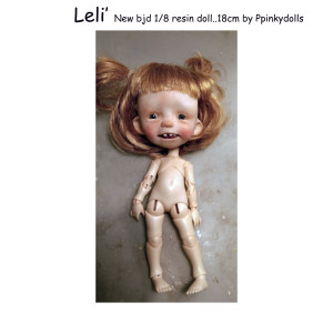 Leli Pre order New doll 18cm,1/8 bjd doll with wig -eyes -faceup