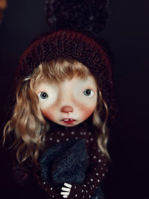 Malisa doll 11.5' with faceup eyes Light Brown soft wig as photos