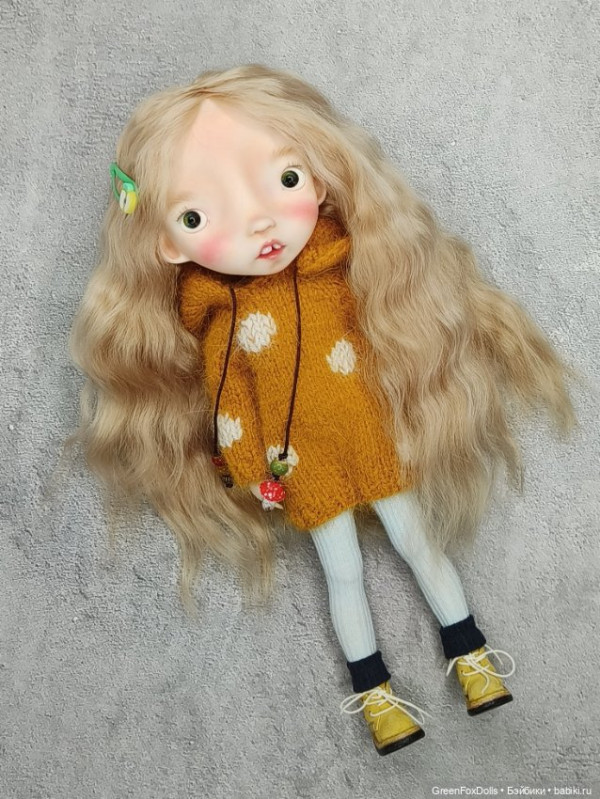 Malisa doll 11.5' with faceup eyes Blonde long wig as photos - Image 5