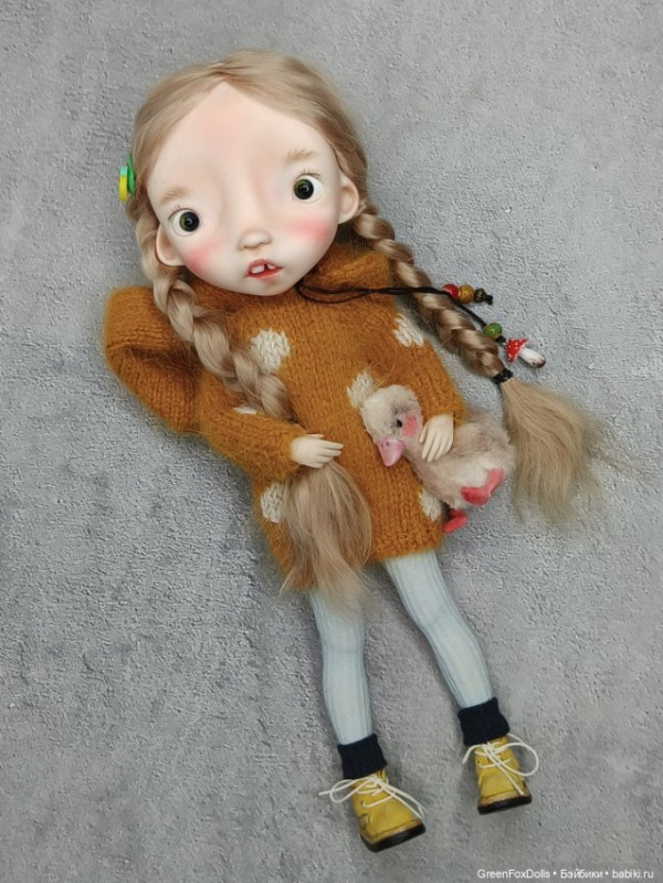 Malisa doll 11.5' with faceup eyes Blonde long wig as photos - Image 2