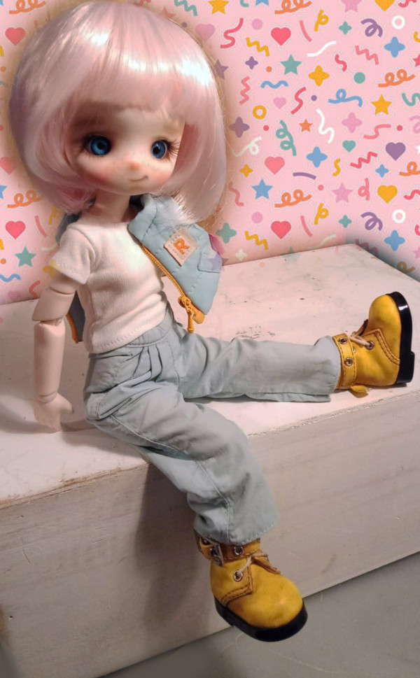 Dolthy kawaii bjd doll 1/6 -30cm,12 inches ,full set with outfits - Image 5