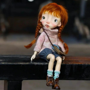 Malisa doll 11.5' with faceup eyes wig as photos