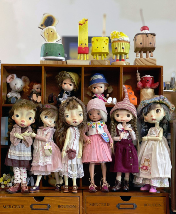 Malisa doll 11.5' with faceup eyes wig - Image 3