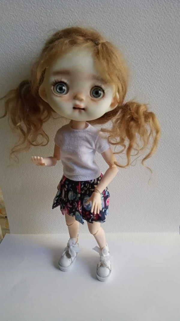 Tutu blonde hair,Ppinklings with assembled body..Blythe size full set. - Image 3