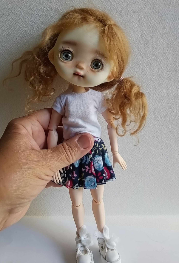 Tutu blonde hair,Ppinklings with assembled body..Blythe size full set. - Image 2
