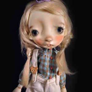 Malisa doll 11.5' with faceup eyes wig and outfits