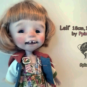 Leli doll 18cm,1/8 bjd resin handmade doll
