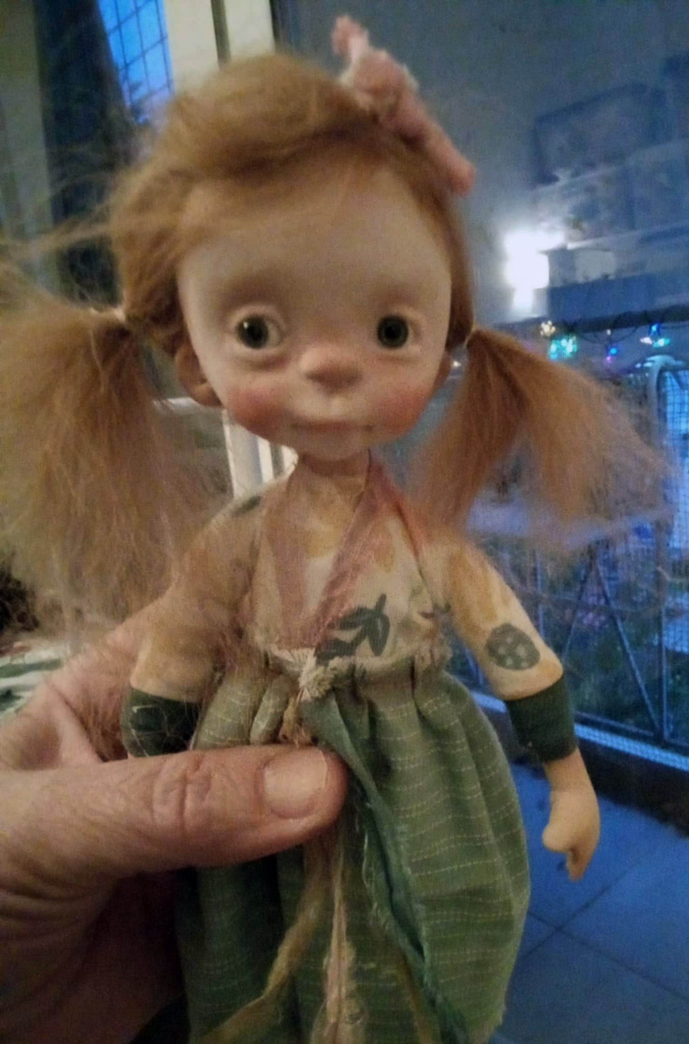 Lele' , OOAK handmade art doll 20cm ,by Ppinkydolls