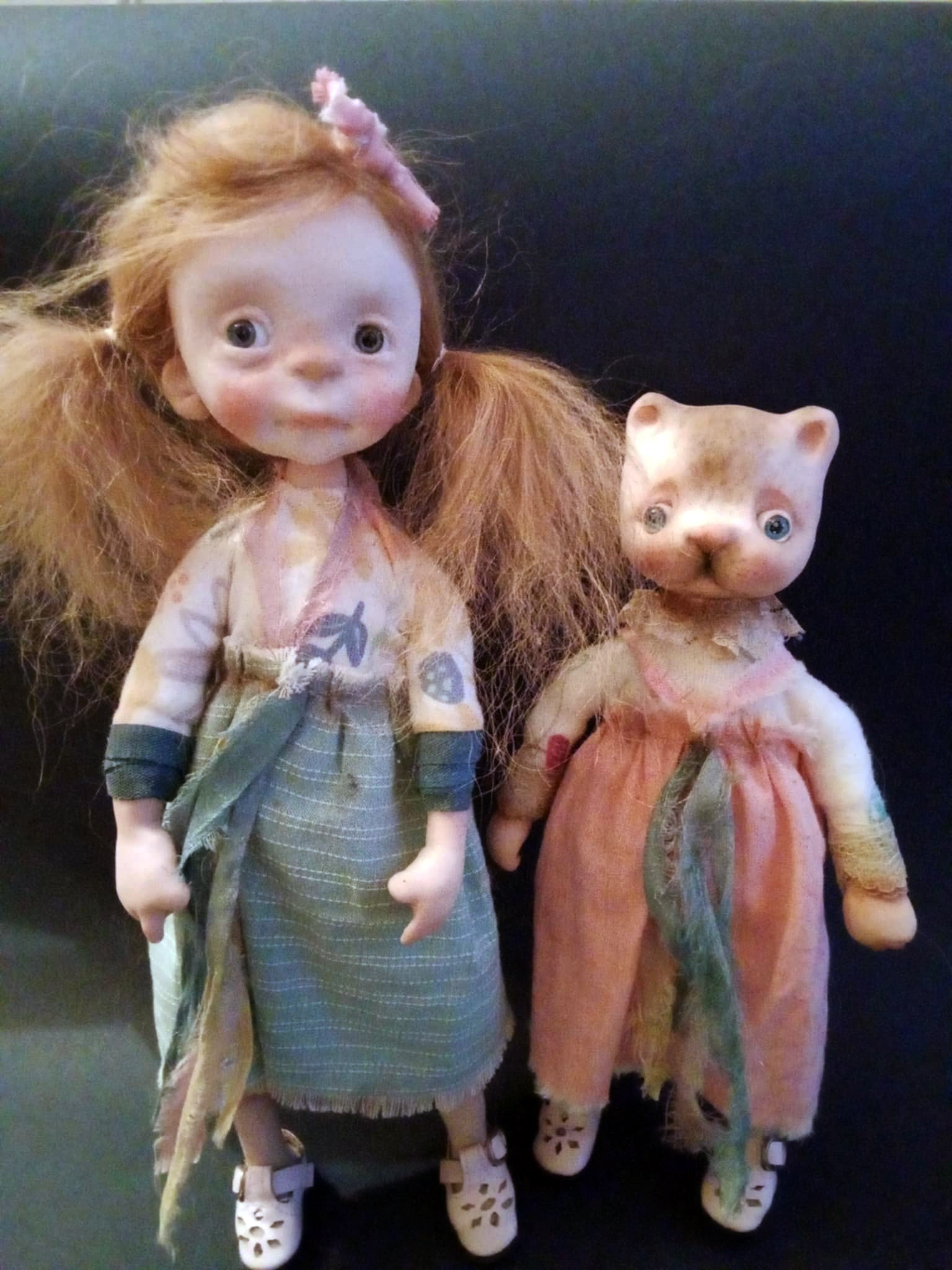 Lele' , OOAK handmade art doll 20cm ,by Ppinkydolls - Image 3