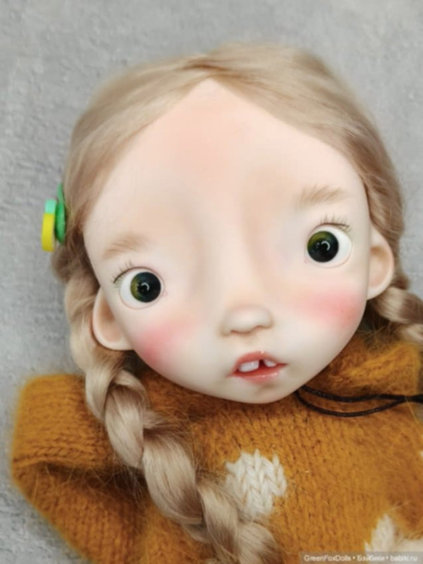 Malisa doll 11.5' with faceup eyes Blonde long wig as photos