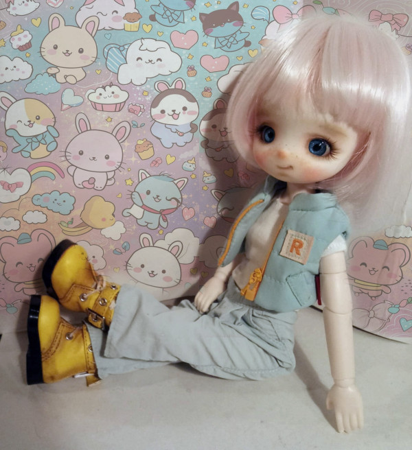 Dolthy kawaii bjd doll 1/6 -30cm,12 inches ,full set with outfits - Image 4