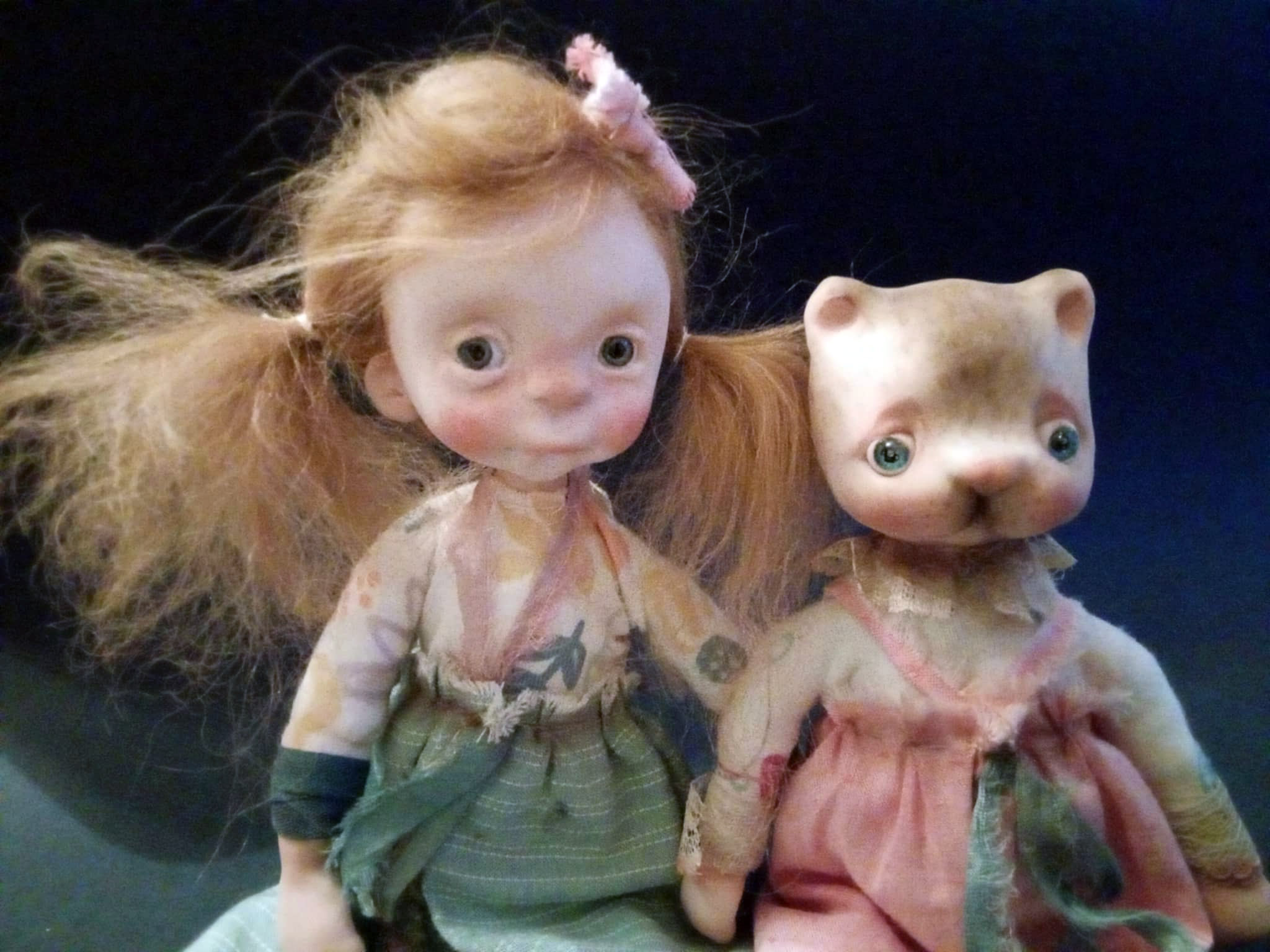 Lele' , OOAK handmade art doll 20cm ,by Ppinkydolls - Image 6