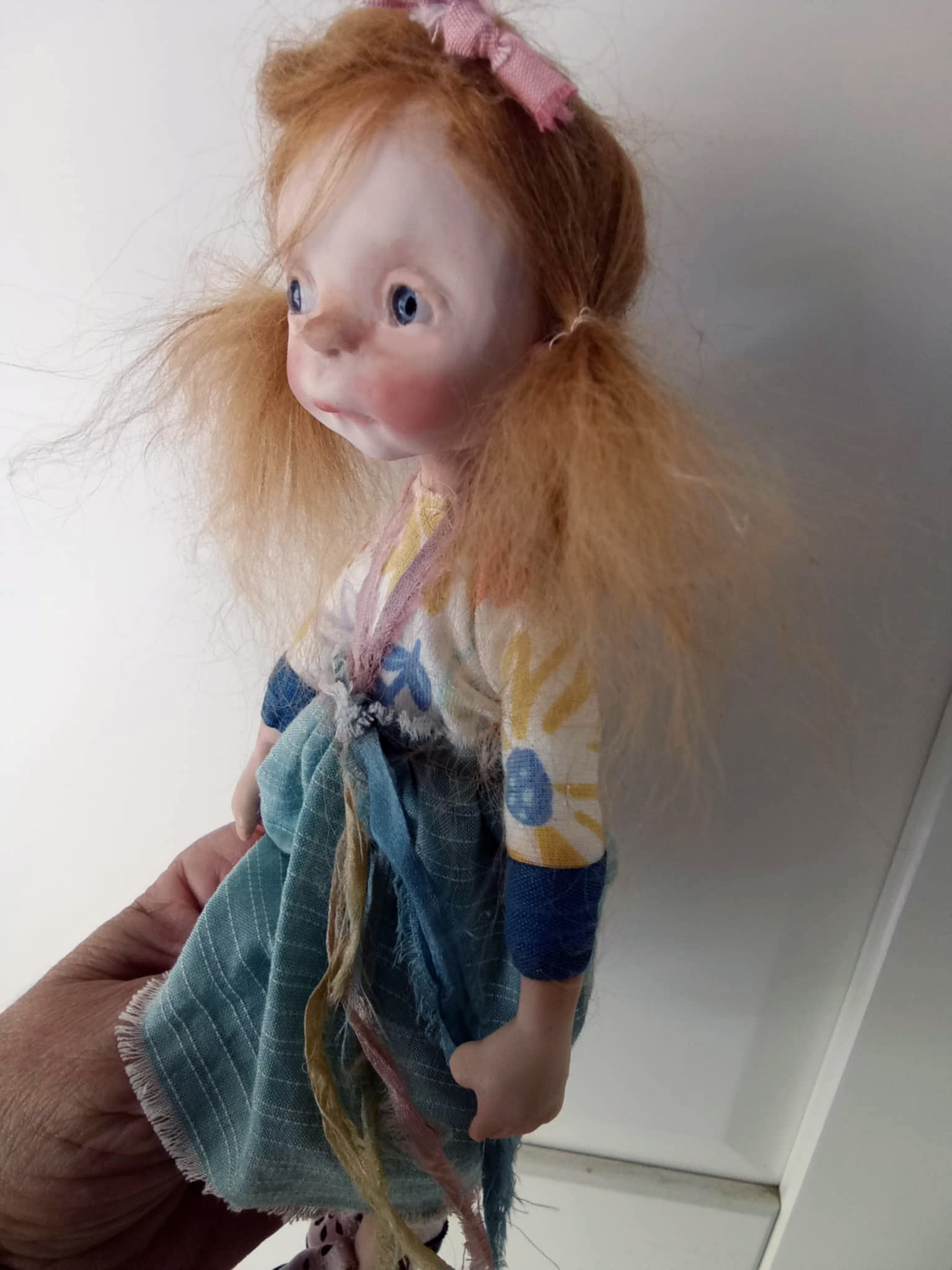 Lele' , OOAK handmade art doll 20cm ,by Ppinkydolls - Image 2