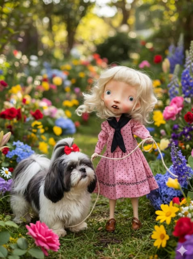 Malisa doll 11.5' with faceup eyes blonde soft wig as photos