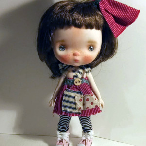 Popola  ooak handmade 9'' full set ready doll by Ppinkydolls