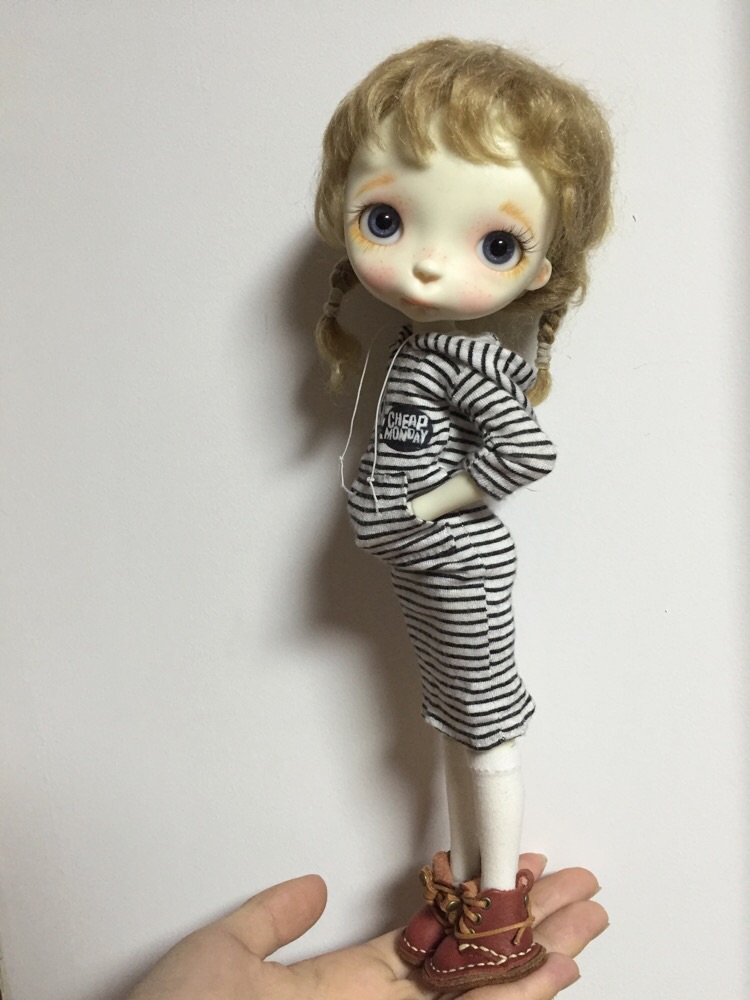 Miko doll 11.5' with faceup eyes wig as photos - Image 2