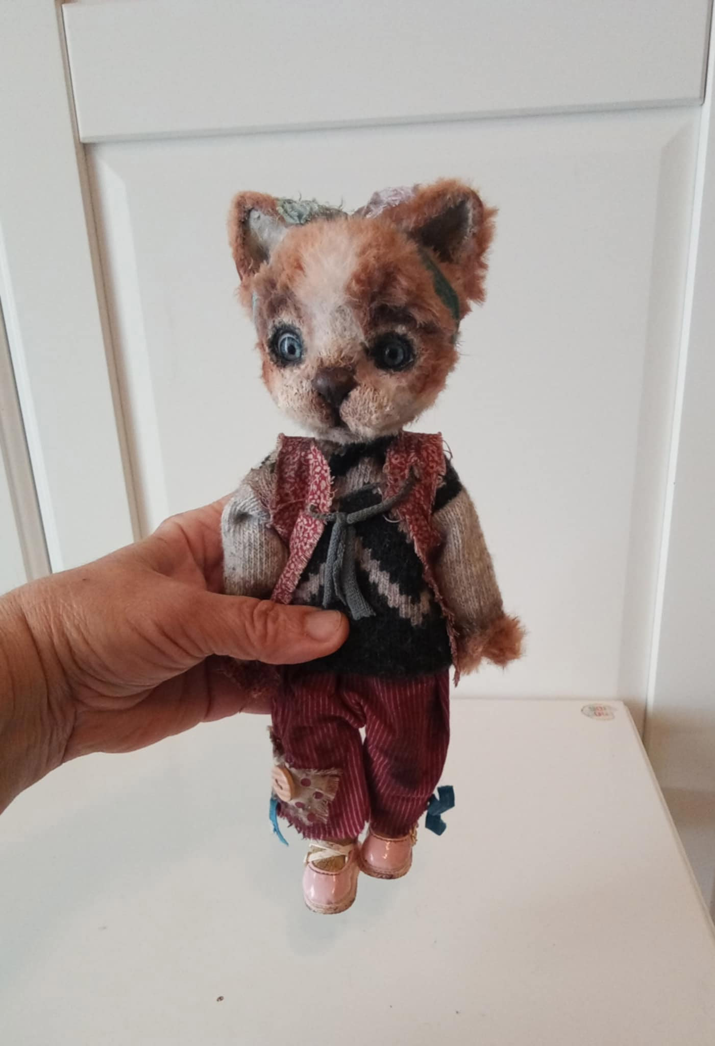 Kiki cat doll OOAK collectible art doll - Image 2