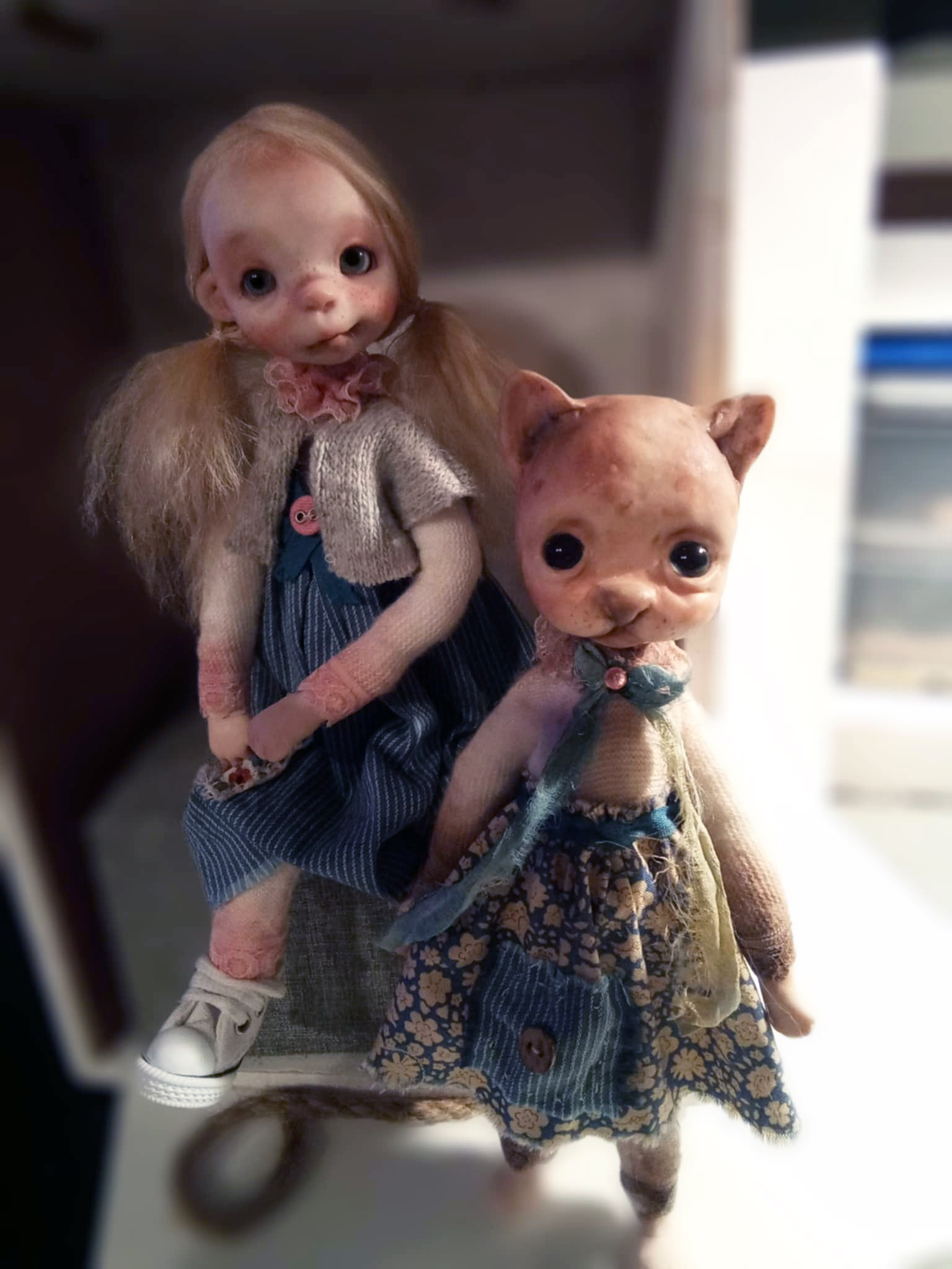 Katia' , OOAK handmade art doll 26cm ,by Ppinkydolls - Image 4