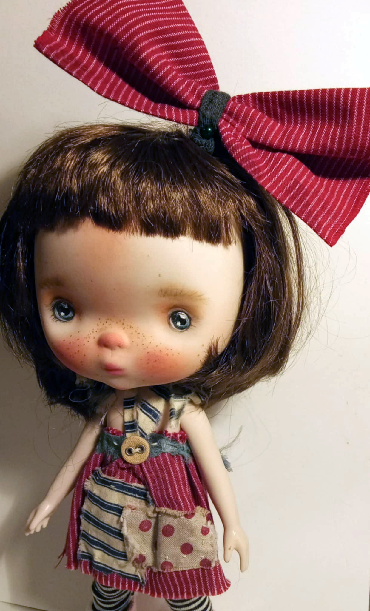 Popola ooak handmade 9'' full set ready doll by Ppinkydolls - Image 3