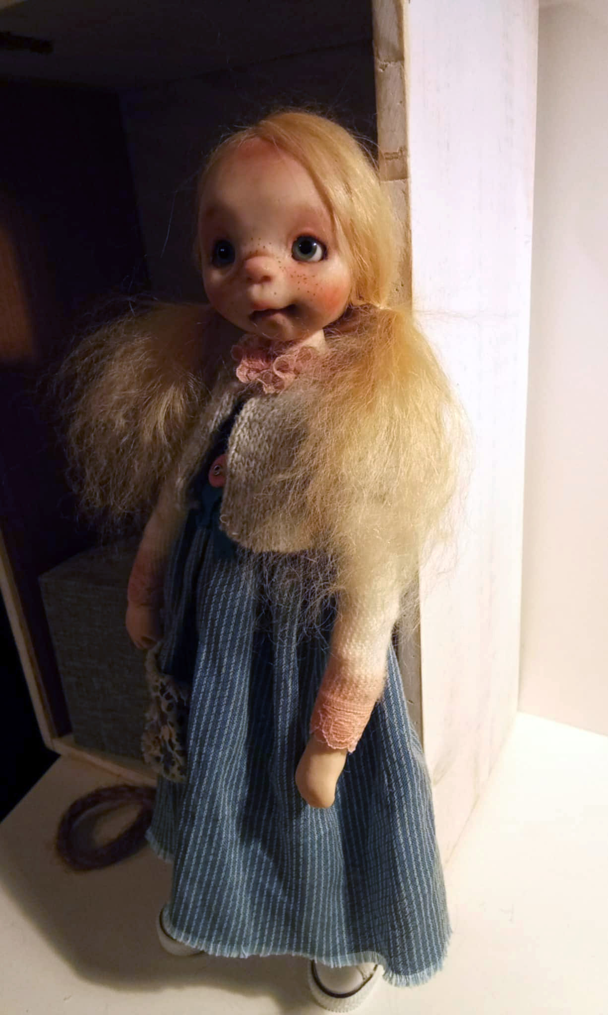 Katia' , OOAK handmade art doll 26cm ,by Ppinkydolls - Image 3