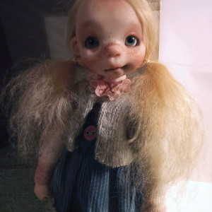 Katia' , OOAK handmade art doll 26cm ,by Ppinkydolls