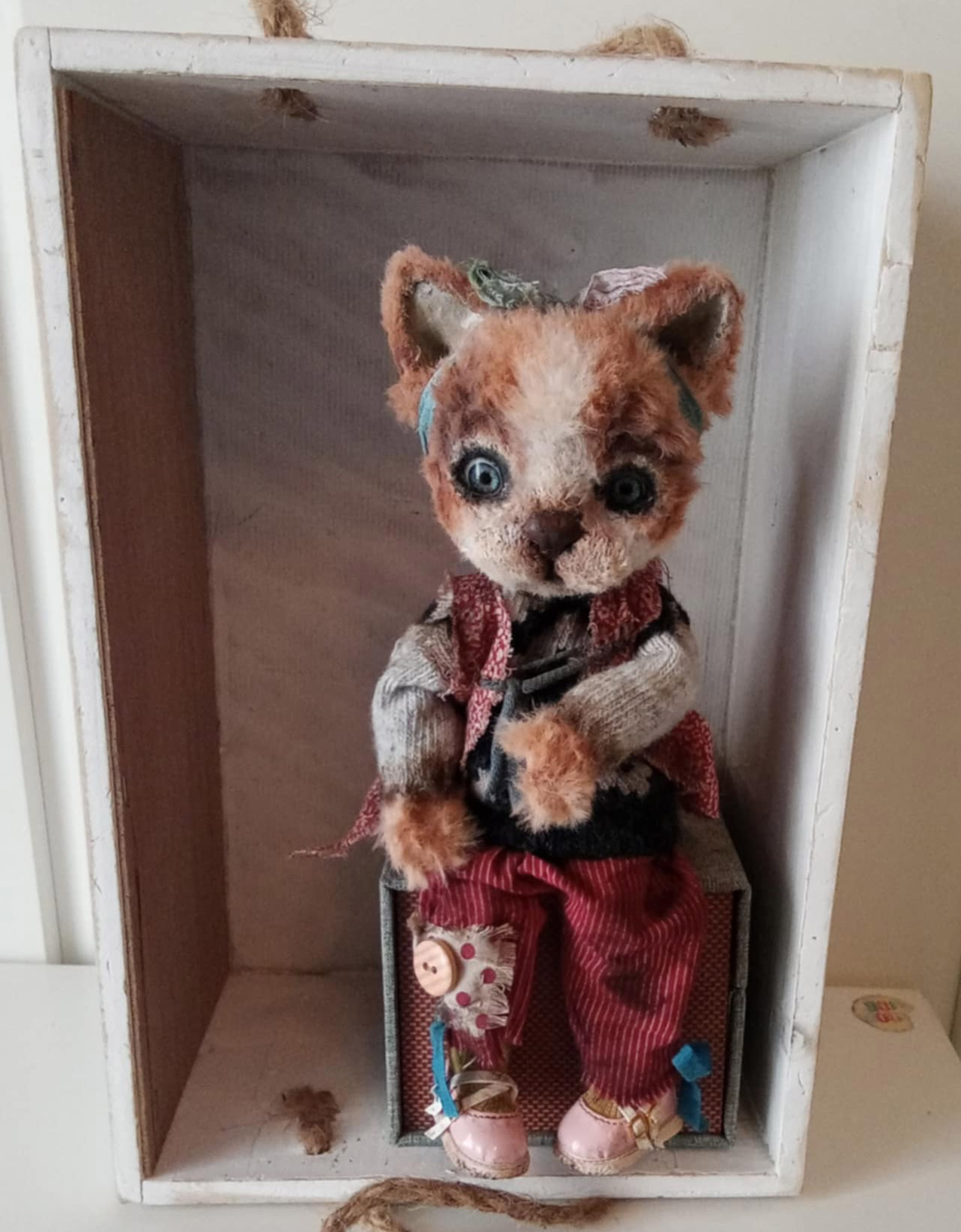 Kiki cat doll OOAK collectible art doll