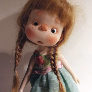 The Funny Bubu ooak handmade 8'' full set ready doll by Ppinkydolls