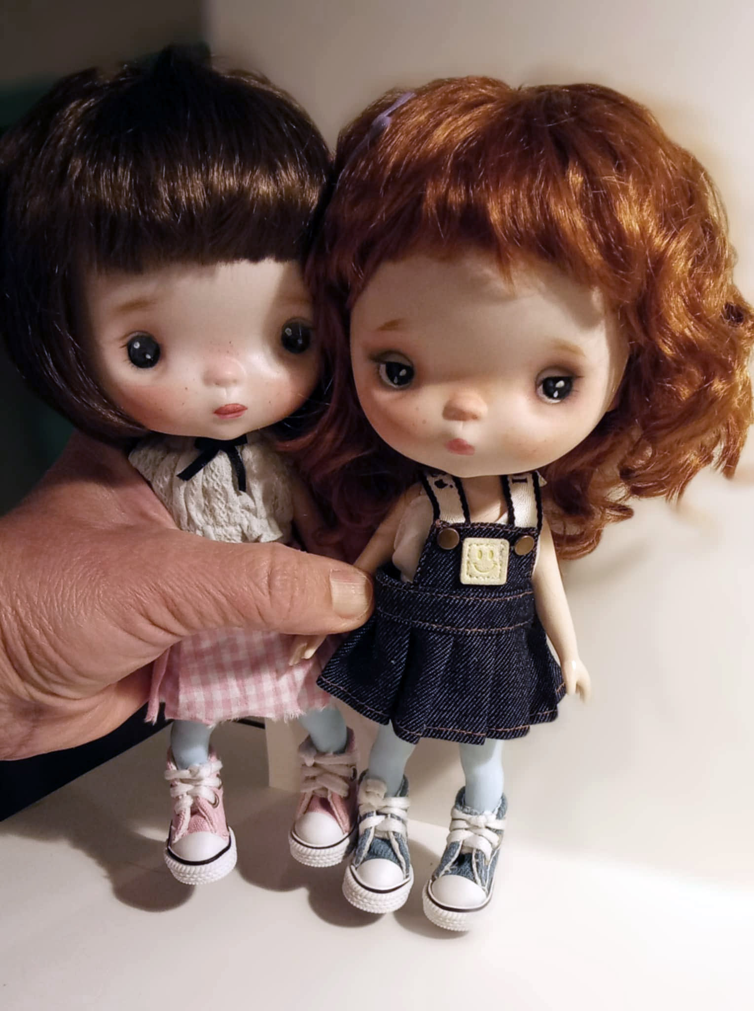 Popola brunet ooak handmade 9'' full set ready doll by Ppinkydolls - Image 3