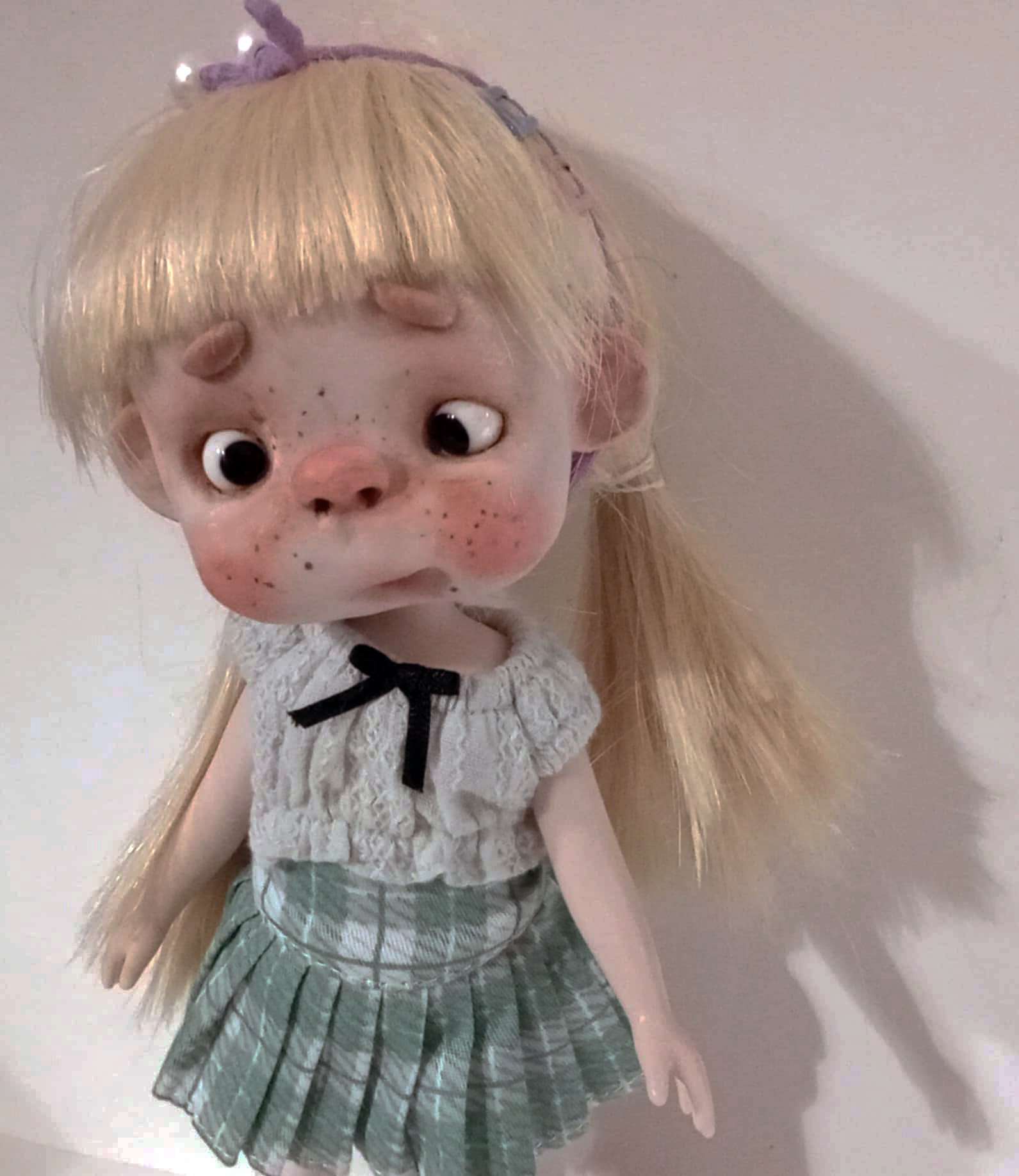 The Funny Pepe ooak handmade 8'' full set ready doll by Ppinkydolls - Image 4