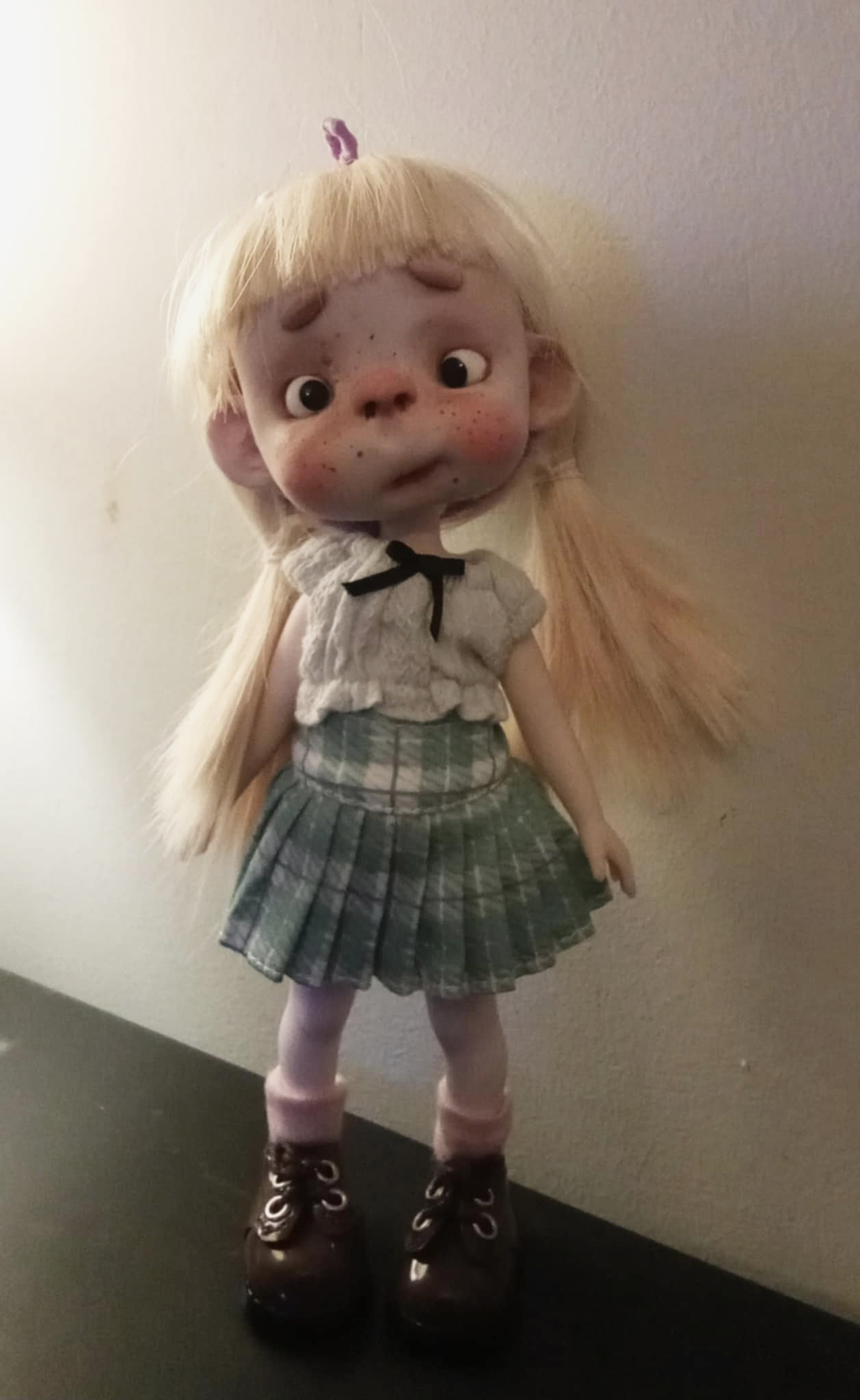 The Funny Pepe ooak handmade 8'' full set ready doll by Ppinkydolls - Image 2