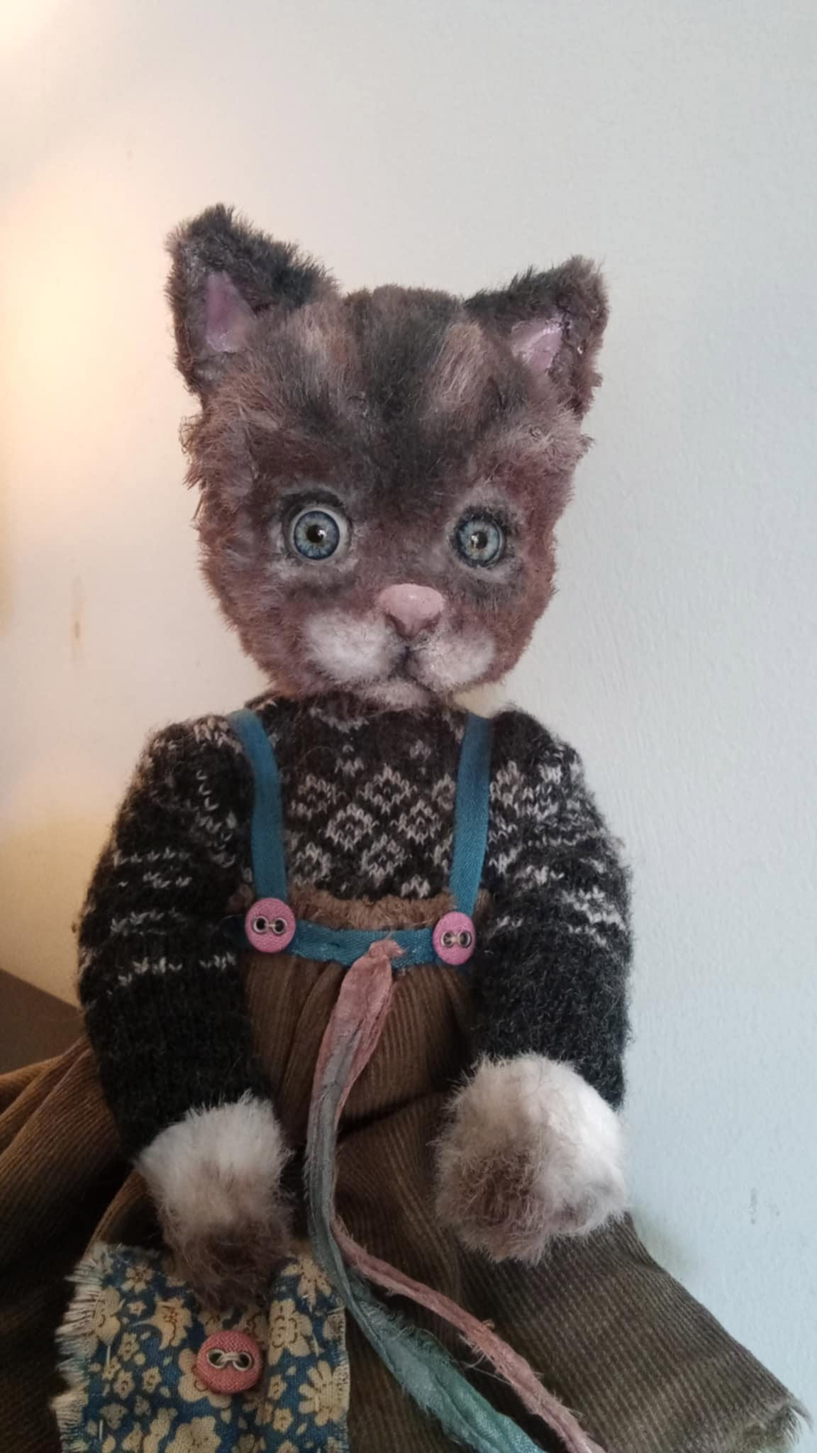 Jini the cat doll OOAK collectible art dolls