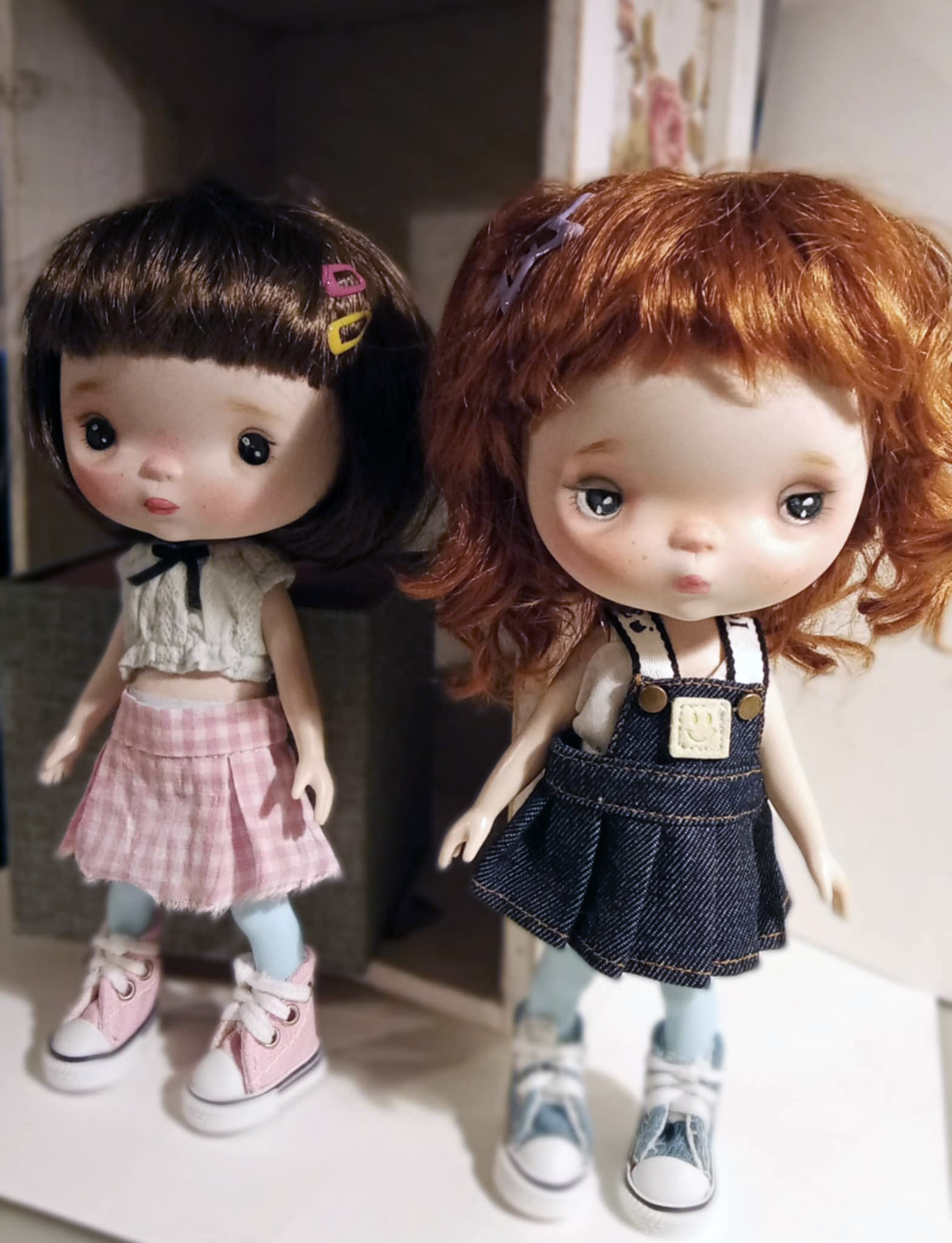 Popola brunet ooak handmade 9'' full set ready doll by Ppinkydolls - Image 4