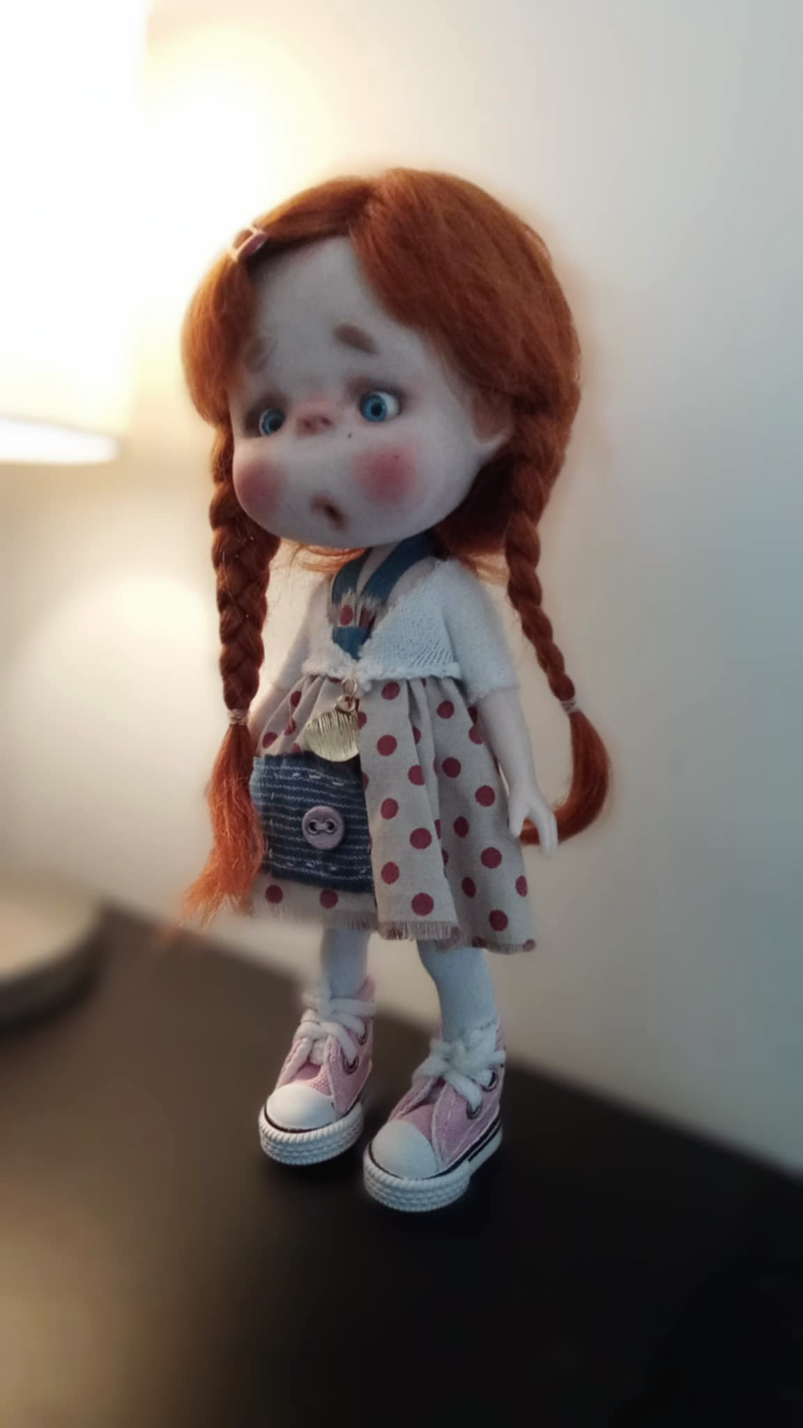 The Funny Zenia ooak handmade 8'' full set ready doll by Ppinkydolls - Image 4