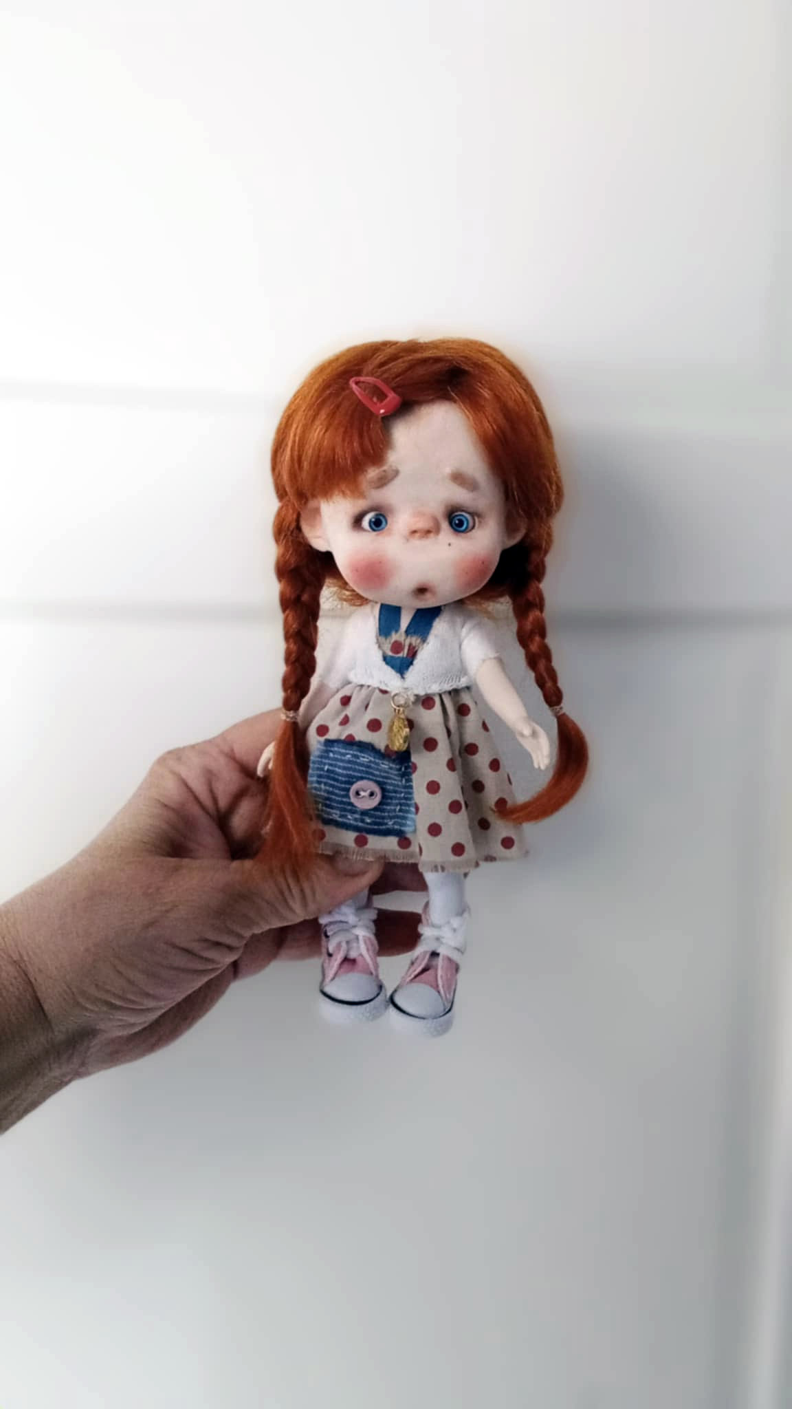 The Funny Zenia ooak handmade 8'' full set ready doll by Ppinkydolls - Image 3