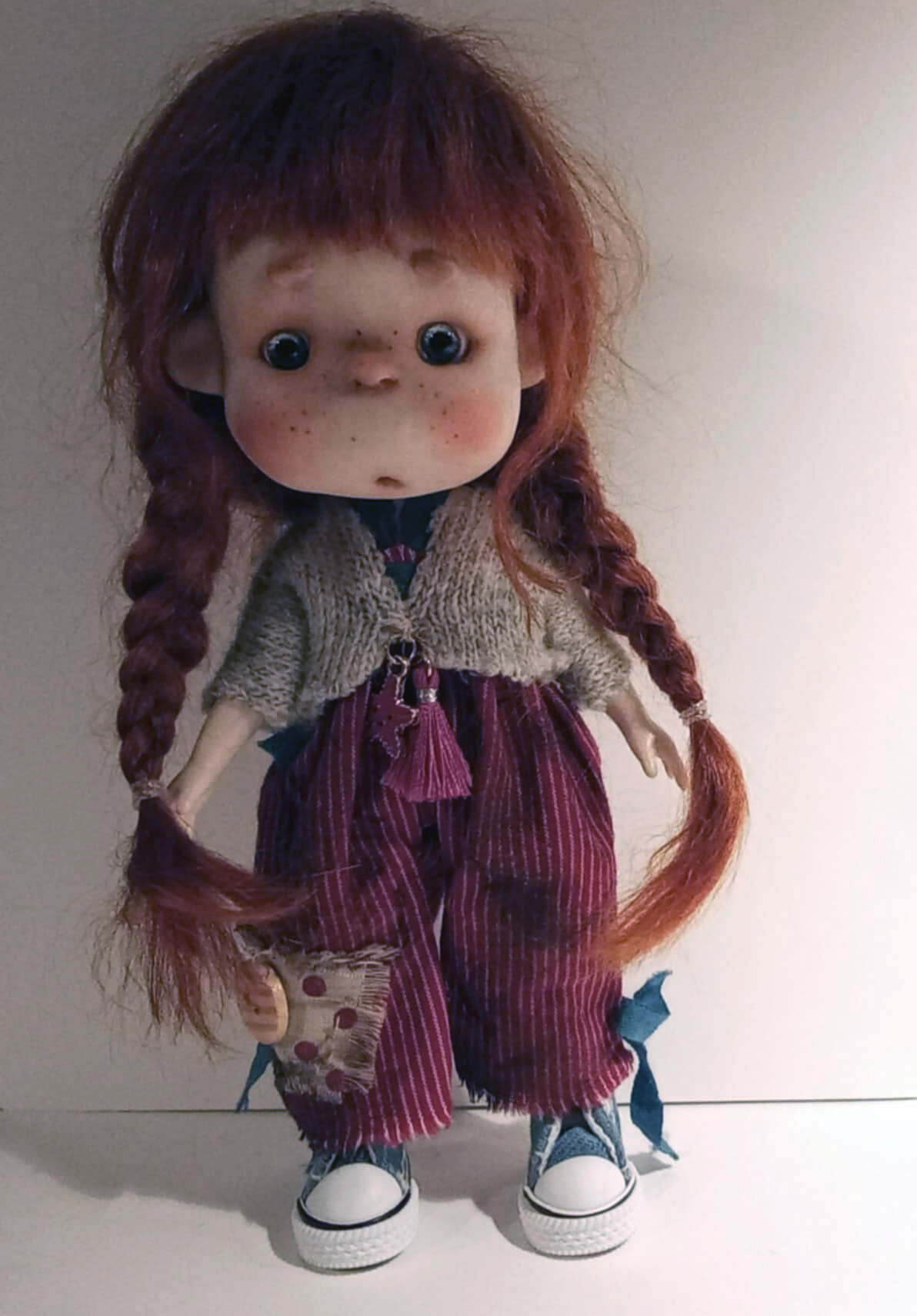 The Funny Bebe ooak handmade 8'' full set ready doll by Ppinkydolls - Image 3