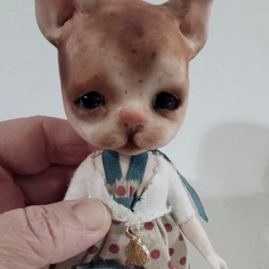 The Kitty Stella ooak handmade 8'' full set ready doll by Ppinkydolls