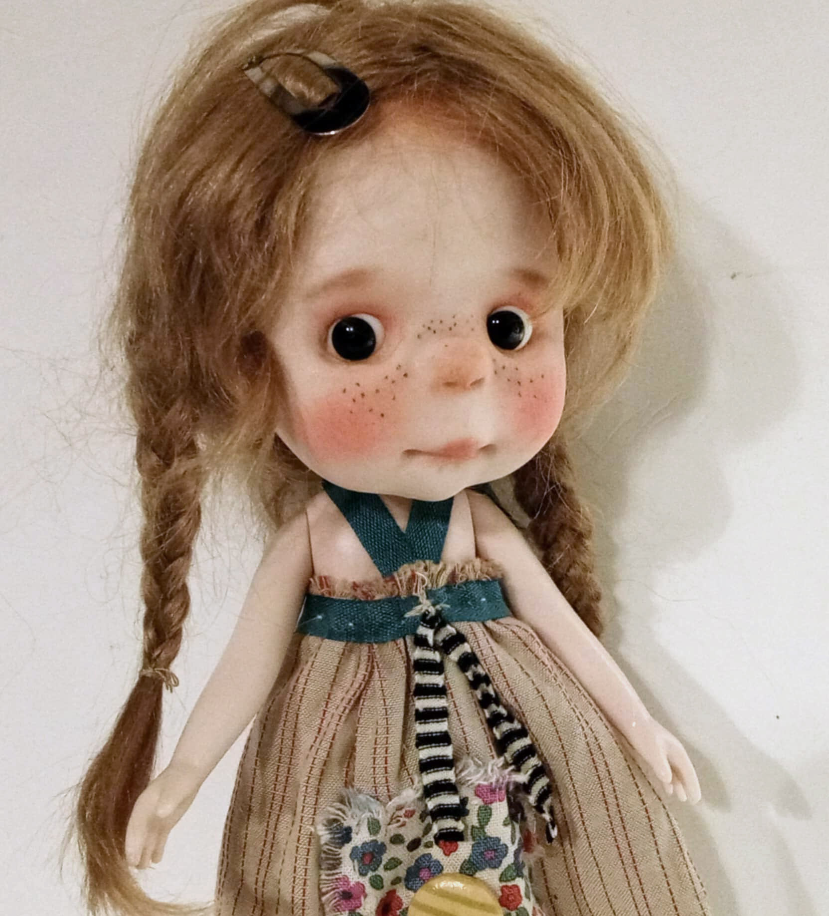 Mina ooak handmade 8'' full set ready doll by Ppinkydolls - Image 4