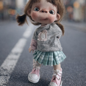 Pepe New doll 18cm,1/8 bjd handmade doll