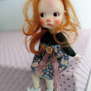 Baby Roses OOAK 1/8 bjd doll,  by Ppinkydolls