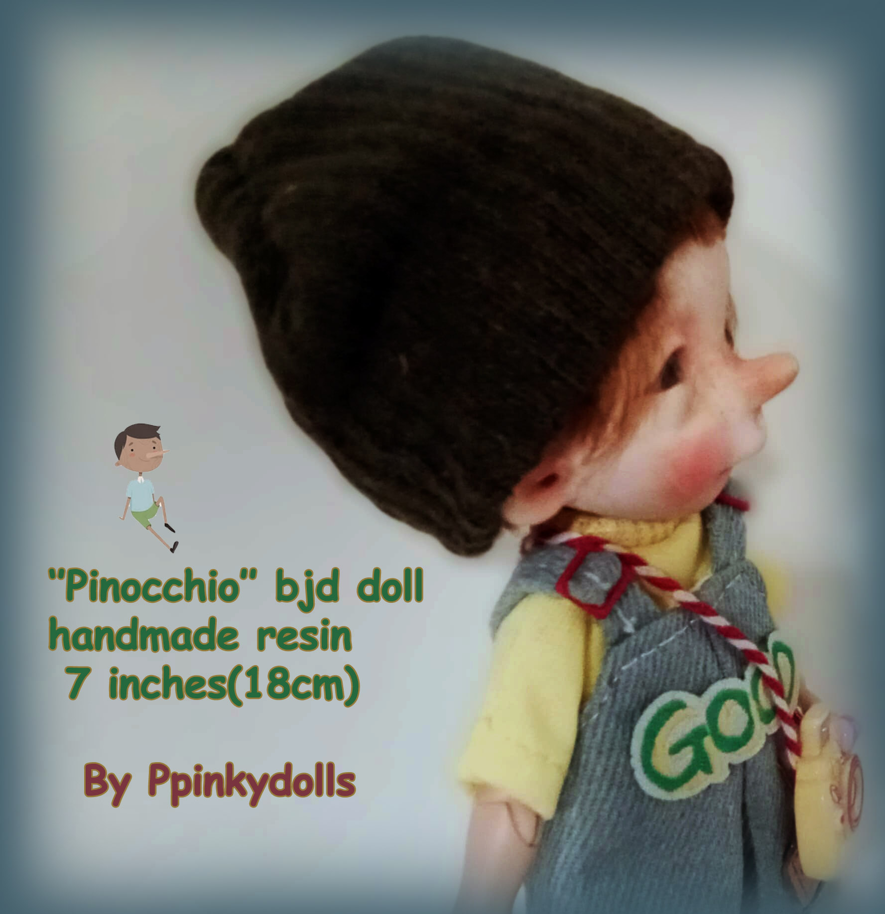 Pinocchio boy,New doll 18cm,1/8 bjd handmade doll - Image 2